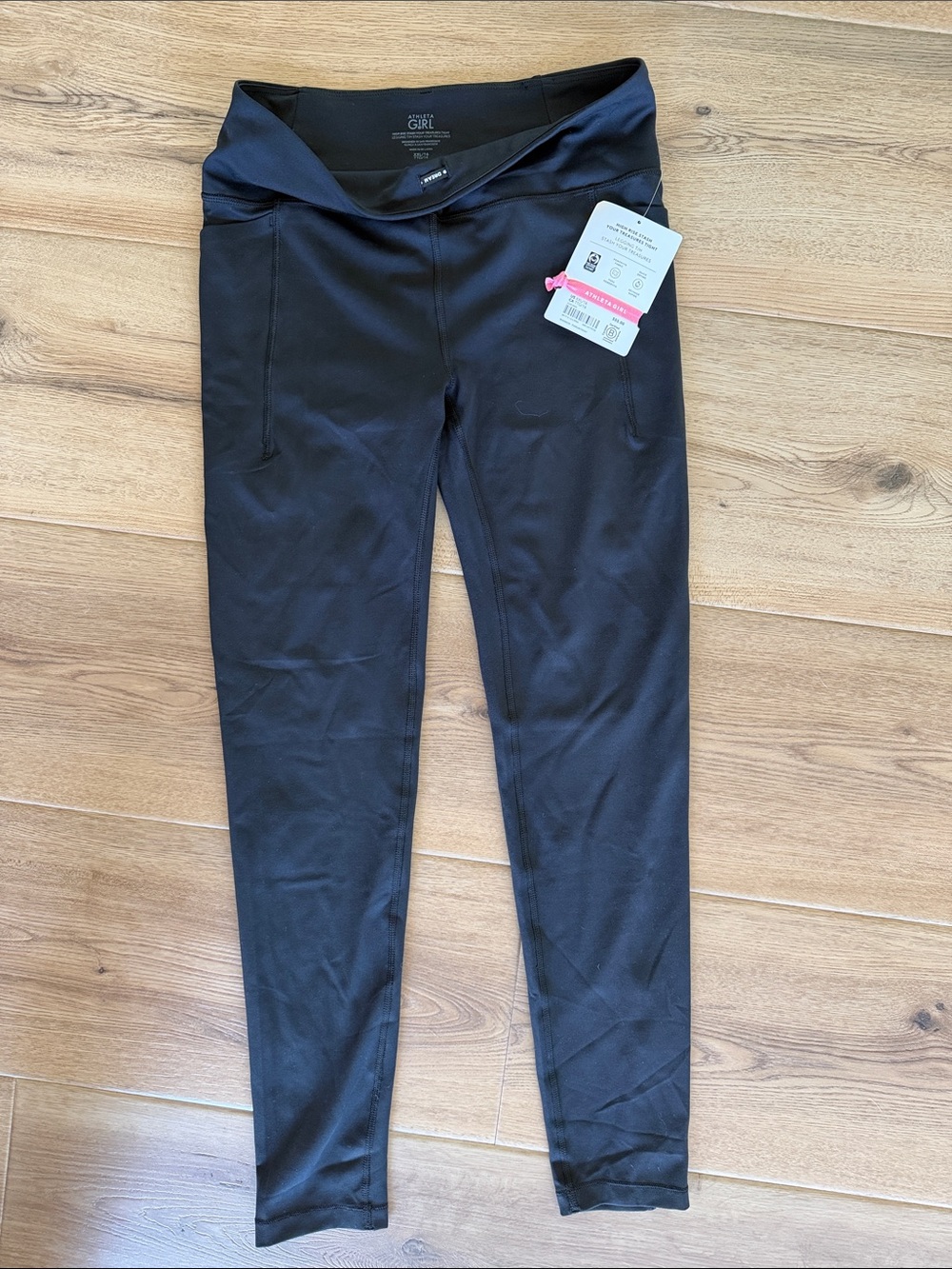 Athleta Girl Black High Rise Stash Your Treasures Tight